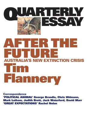 cover image of Quarterly Essay 48 After the Future